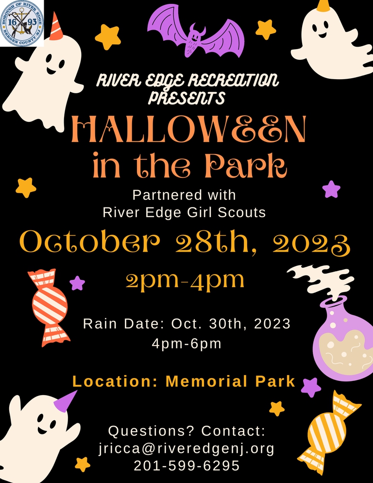 Borough of River Edge New Jersey Bergen County Halloween in the Park 2023